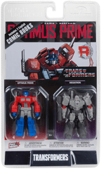 Transformers Page Punchers - Optimus Prime & Megatron 3in Action Figure Set (with comic)
